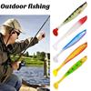 5/6Pcs Fishing Baits Soft Lures Realistic Looking Bright Colors Natural Swimming Posture Mini Size Portable Swimbait Fishing Supplies