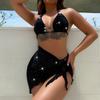 Women's Bikini Three-piece Suit 2023 New Swimsuit Split Swimsuit Beach Suit