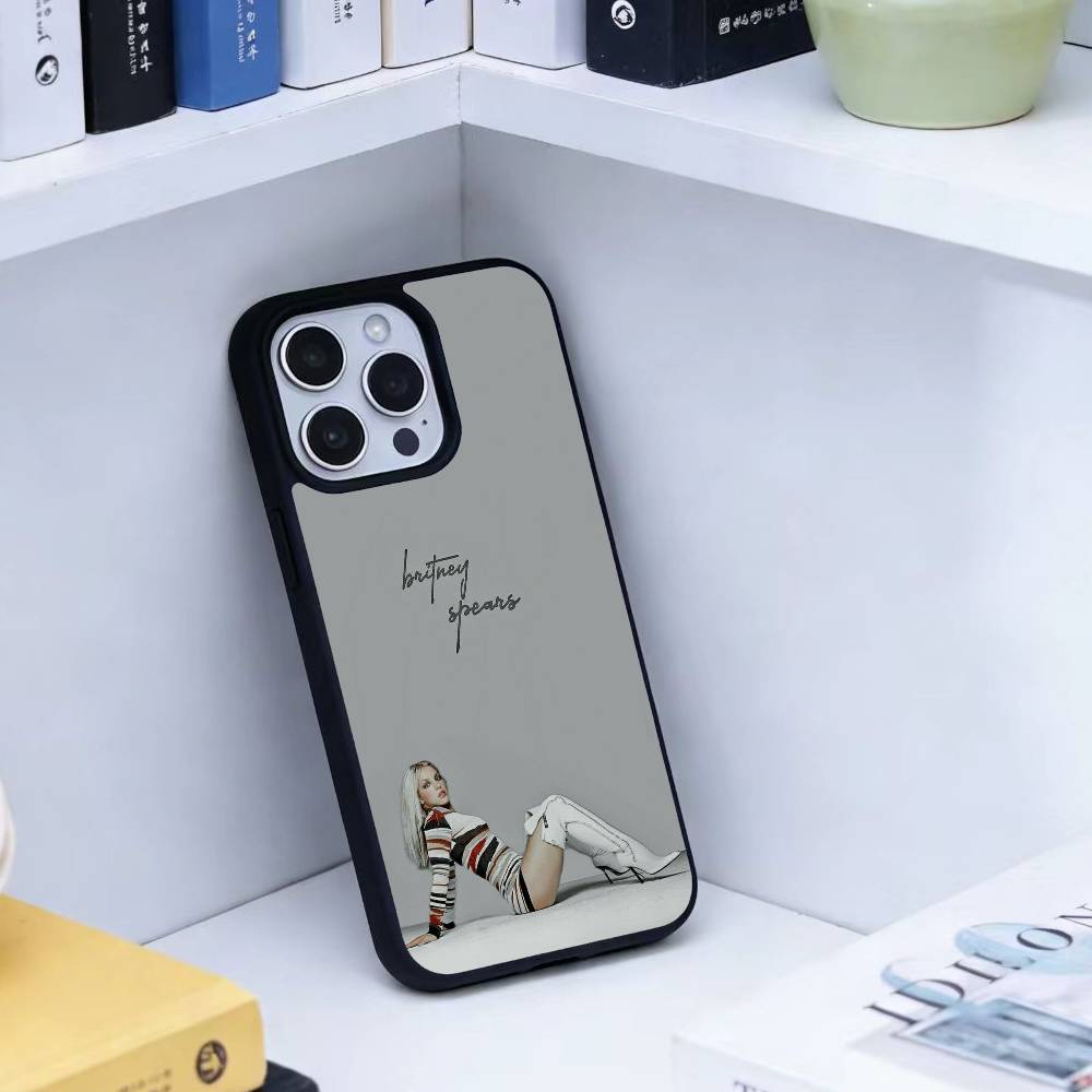 Певица V-Бритни Спирс Чехол для телефона для iPhone17,16,15,14,13 Plus,Pro Max Магнитный для Magsafe Беспроводная зарядка