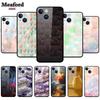 Модный дизайн Чехол для телефона для iphone 15 14 16 pro max 13 12 11 mini Закаленное стекло Жесткая задняя крышка для Apple iphone15 14 plus