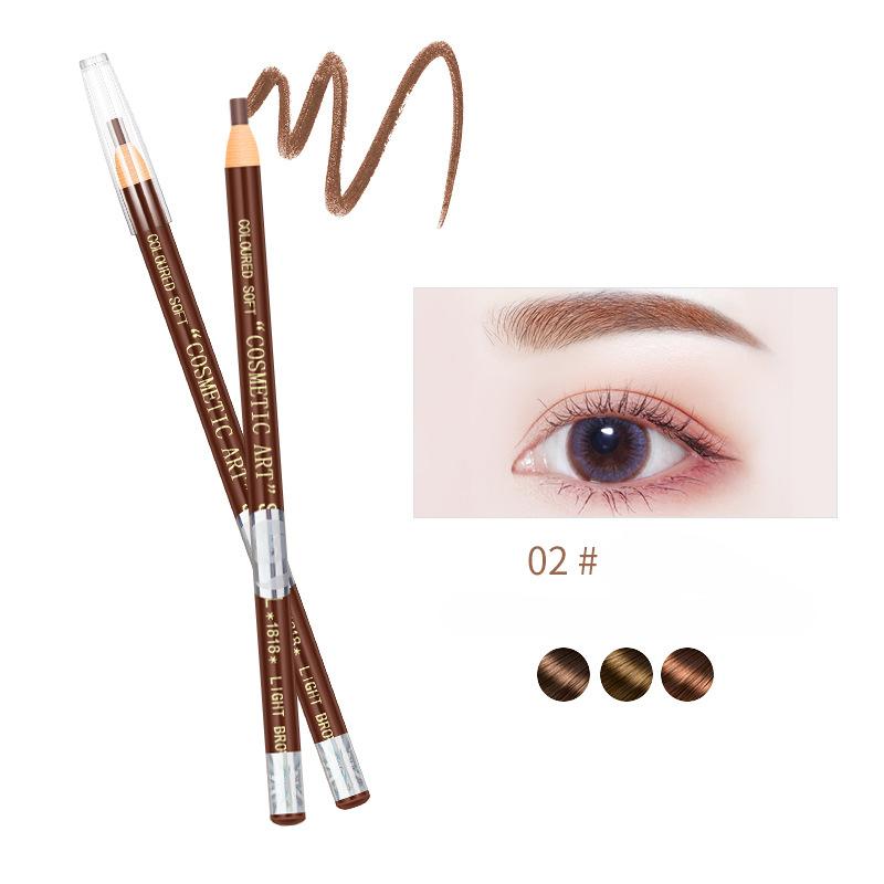 Карандаш для бровей с резьбой, водостойкий, устойчивый к поту, не размазывается, легко окрашивается, твердый, очень тонкие линии карандаша для бровей