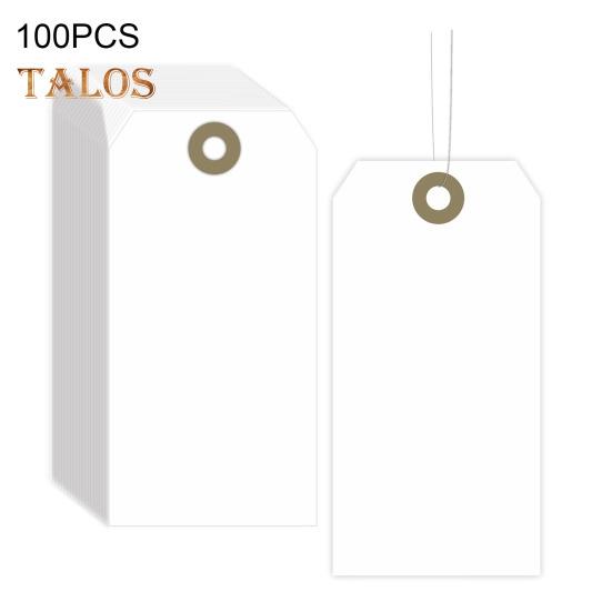 100 шт. пустые этикетки для доставки с проволочными бирками для еды, одежды, вина, этикетки для маркировки инвентаря, поделок