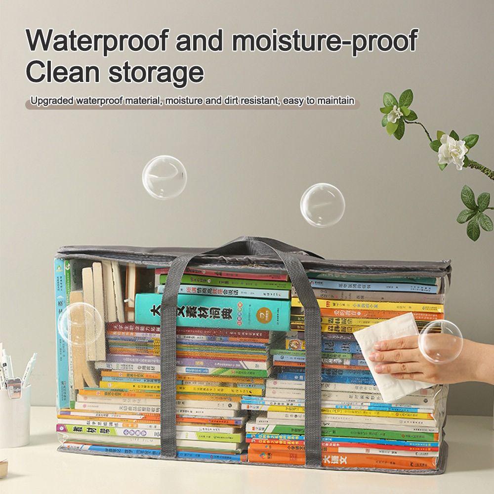 Multifunctional Collapsible Pouch Waterproof Books Collection Container  Student