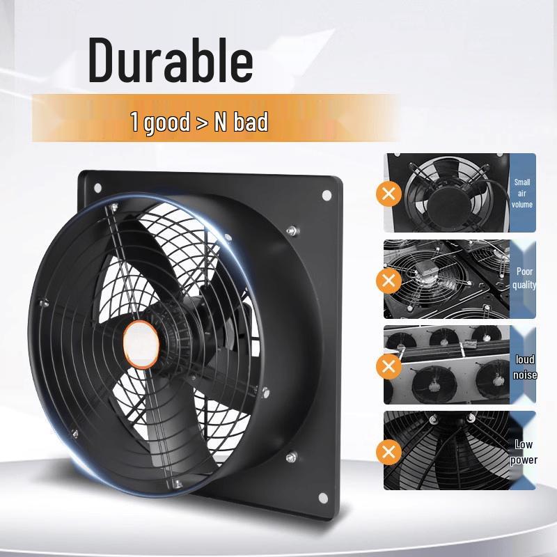 Jinglian 220V Brushless Square Axial Exhaust Fan CN plug (adapter included)
