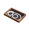 12/24 Grids Jewelry Organizer Velvet Jewelry Display Tray Wooden Jewelry Tray  Jewelry Display