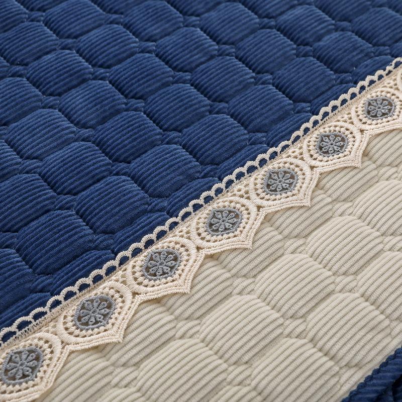 Plush Sofa Cushion Fabric Non-Slip Simple Winter Nordic Leather Sofa Cover All-Inclusive Universal Towel Living Room