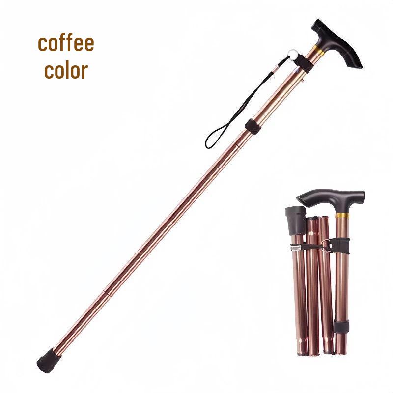 Телескопическая складная палка для ходьбы: Регулируемая палка из 5 секций для мужчин и женщин