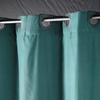 Rideau de douche - Dotty - Emeraude - 180 x 200 cm - 100% Polyester - Oeillets clipsables