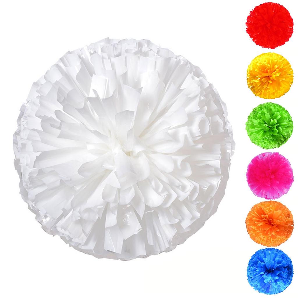 2Pack 30cm/11.8in Solid Color Plus Thick Pom Mutipulcolor For Cheerleader Team Performance