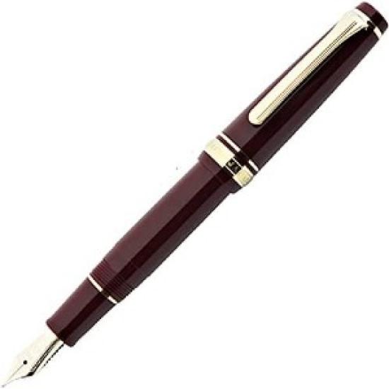 Sailor Professional Gear Slim Mini Maroon Medium Fine Nib 11-1303-332 with Converter