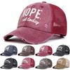 Letter Embroidered Baseball Cap for Women Spring Summer Outdoor Unisex Water Wash Snapback Hat Sports Casual Men Hip Hop Hat