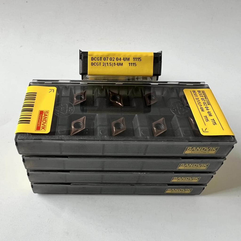Original Sandvik / DCGT070204-UM 1115 /CNC Lathe Carbide Blade Tool 10 Pcs