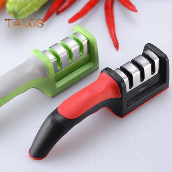 Кухонная точилка, 3-ступенчатые слоты, долото, многоразовая, практичная, для заточки фруктов, инструмент для дома