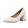 6.5cm Square Heel Fashionable Shallow Cut High Heels Women's Classic Pointed Dress High Heels Party Size 35-42