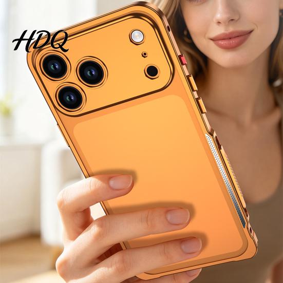 Shockproof Metal Bumper Case for IPhone 18 Pro And Max Slim Thin Magnetic Easy Installation Phone Shell Cooling Frame with Detachable Lens