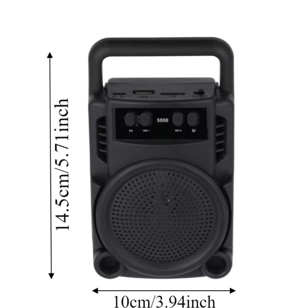 360° Light Karaoke Speaker TWS Function Party Speaker Portable Bluetooth Speaker Camping Use