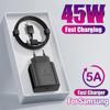 For Samsung Charger 45W PD Super Fast Charging Adapter for Galaxy S21 S22 Plus S23Ultra Note 20 A72 A73 With Type C Cable