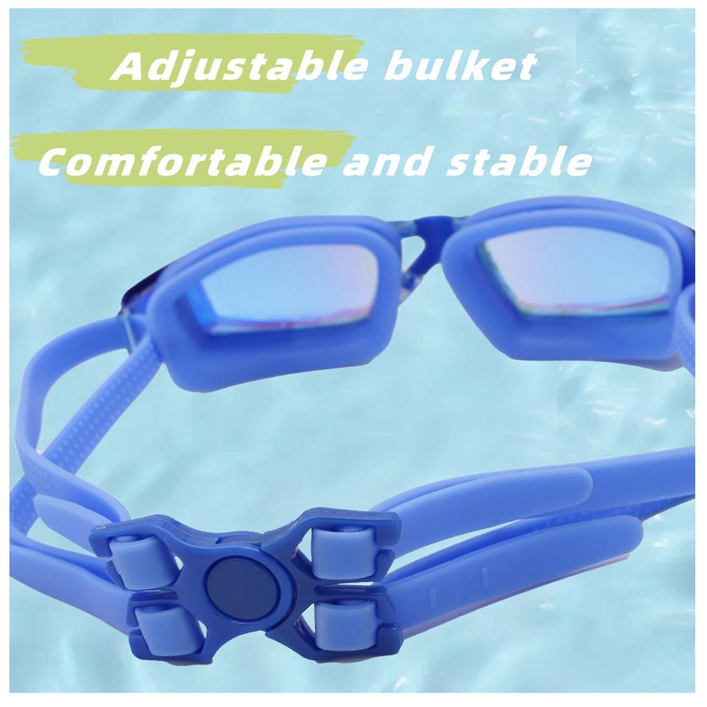Профессиональные взрослые противотуманные очки для плавания с защитой от ультрафиолета для мужчин и женщин, молодежные водонепроницаемые регулируемые силиконовые модные очки для плавания