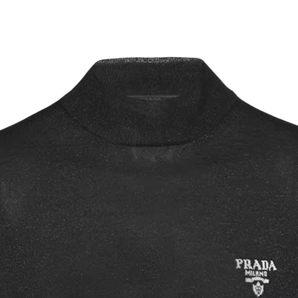 PRADA Sweaters Men's Black Turtleneck Moderate UMR5071Z4Q-F0002