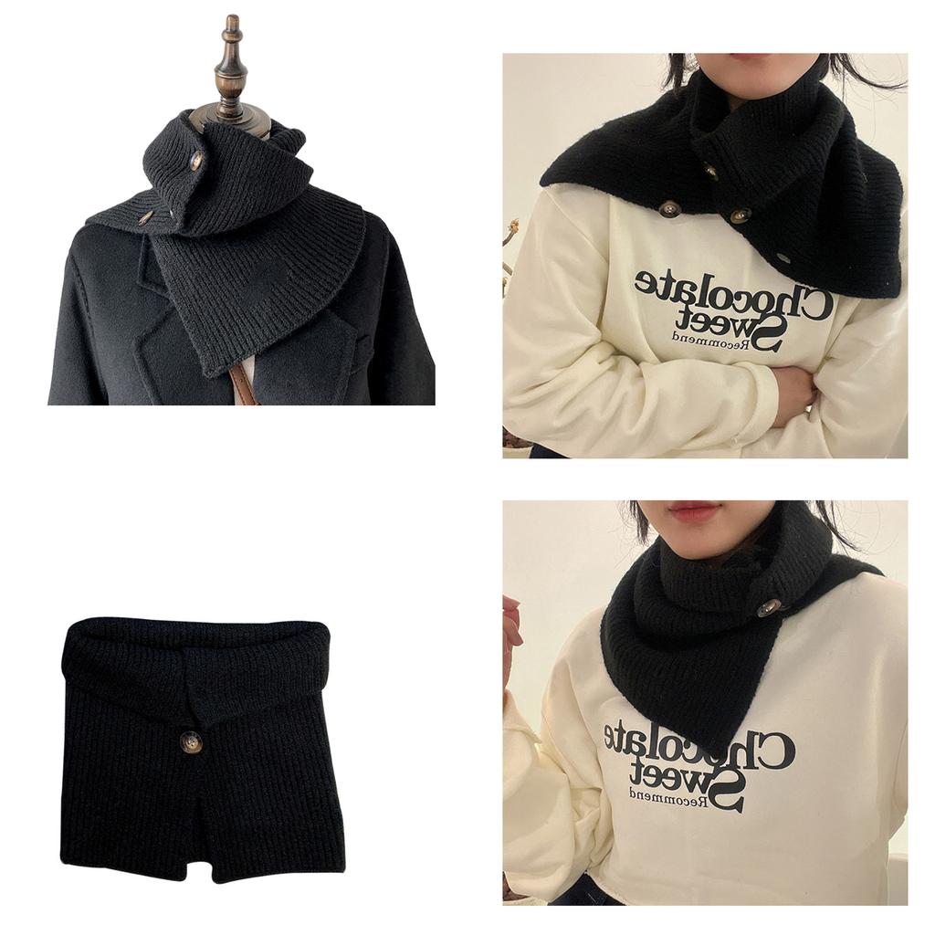 Девочка Женская Вязаная Снуд Шарф Петля Бесконечность Платок-Шарф Леди Грелка для Шеи Обмотка Шарфы Маска для Лица Имитация Воротника
