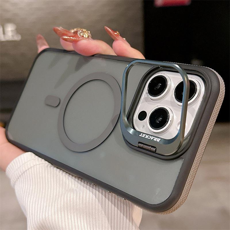 Магнитный чехол для iPhone 17 Pro Max с двухцветным держателем для линз, совместим с iPhone 16-12