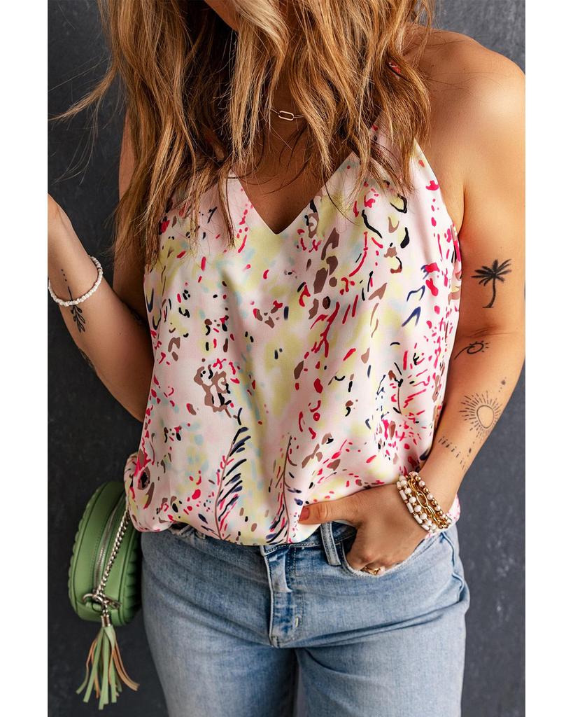 Azura Exchange Майка на тонких бретельках с цветочным принтом