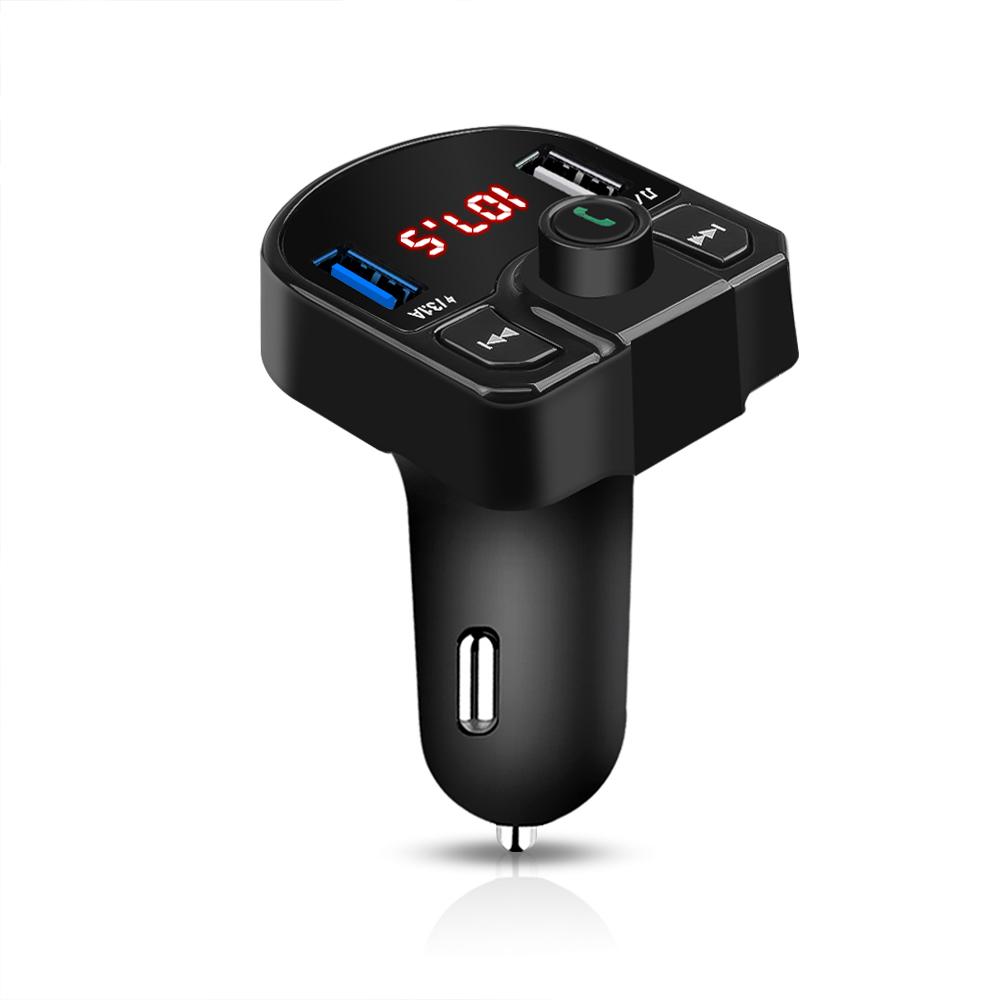 Bluetooth Fm Transmitter USB Aux Modulator Handsfree Car Kit Car Audio Mp3 Player 3.1A Fast Charge Dual Usb Car Charger Adapter