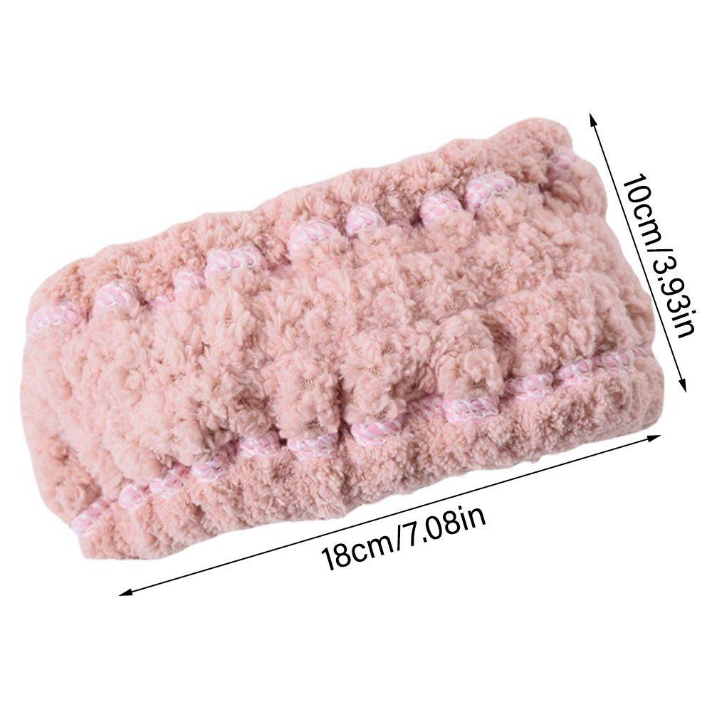 Hair Shower Headband Fuzzy Towel Headband for Washing Face Spa Headband Bowtie Makeup Headband