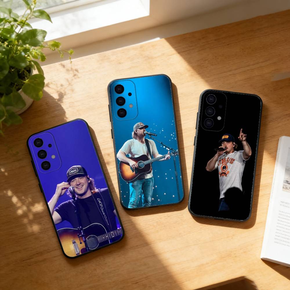 Singer Morgan Wallen phone Case For Samsung S25,24,21,22,23,30,Ultra,20,Plus,Fe,Lite,Note Soft Black Cover