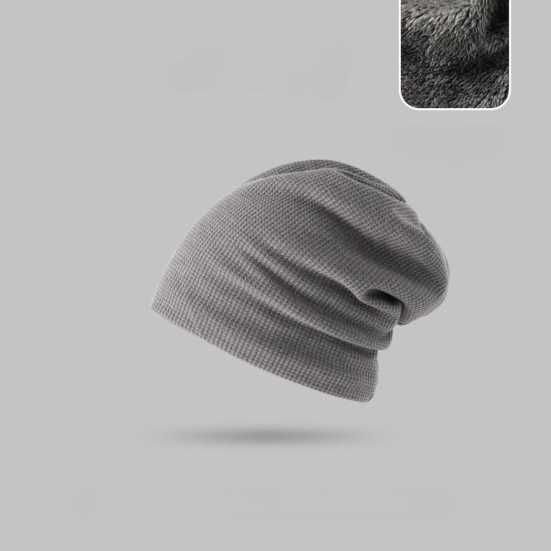 Шапка с ворсом для родов, тонкая вязаная шапка для пары, женская шапка-пуловер Baotou, женская холодная шапка