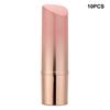 10pcs Round Empty Lipstick Tube Lip Balm Refillable Shell Container DIY Case Pink and Gold Gradient