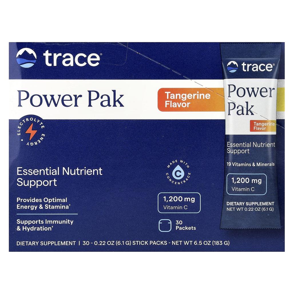 Power Pack, Tangerine, 30 Stick Packs, 6.1G (0.22Oz) Each