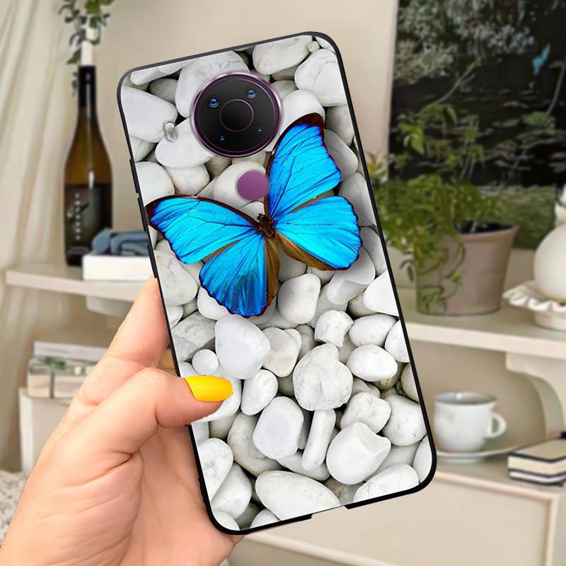 For Nokia 5.4 Case Soft Black Silicone Phone Back Cover For Nokia 5.4 Case Nokia5.4 TA-1333 TA-1340 TA-1337 TA-1328 TA-1325 Cat