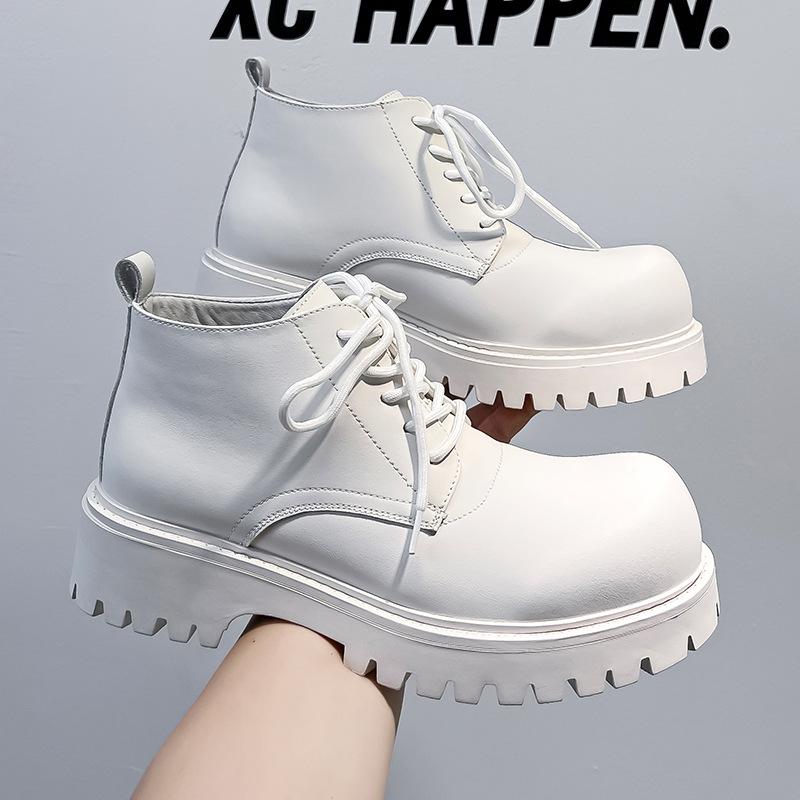 Ботинки Martin мужские британские осенне-зимние на платформе с увеличенным голенищем, мужские деловые повседневные кожаные туфли 18922-A