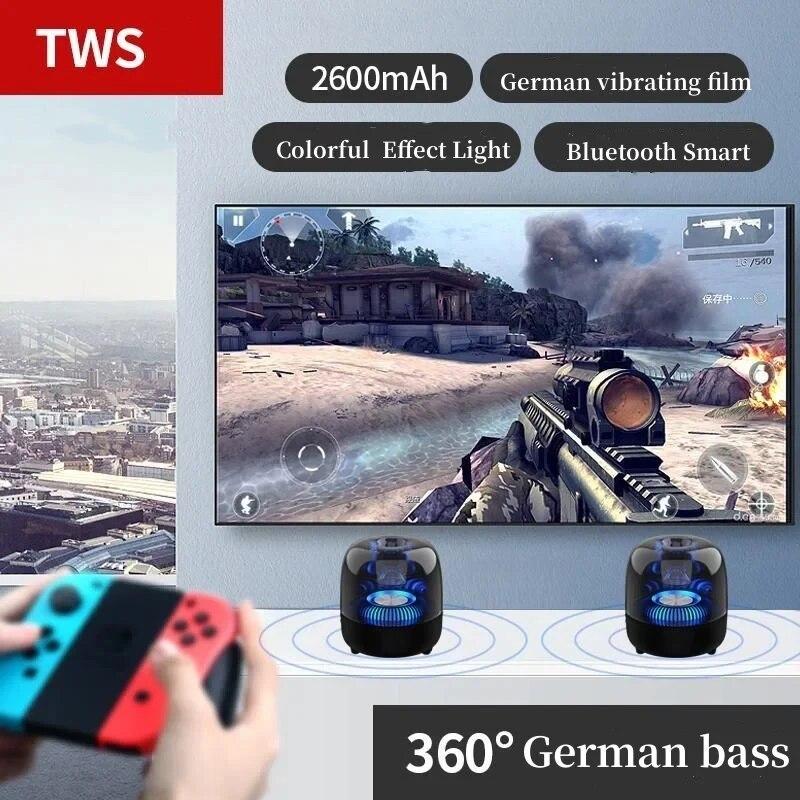 Многофункциональный Bluetooth-динамик, светодиодный светильник для домашнего кинотеатра, Hi-Fi объемный звуковой эффект, звуковой сабвуфер TWS, портативный Caixa De Som