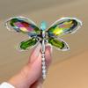 Dragonfly Brooch Advanced Sense Crystal Diamond Alloy Pin Niche Design Insect Light Luxury Brooch