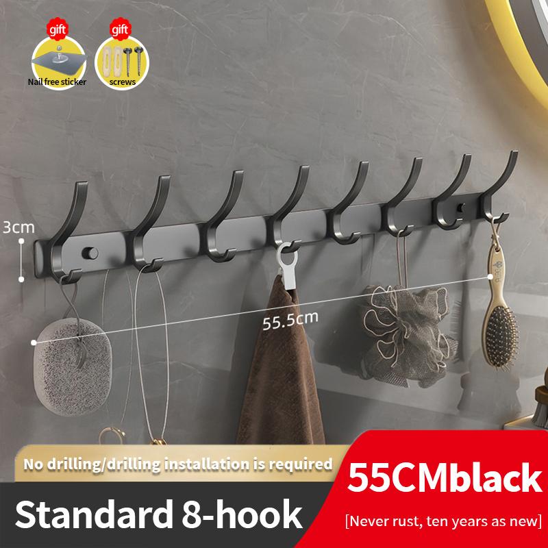 YUNJIEYA Черный/Белый/Цвет оружейной стали Дверные крючки Вешалка для одежды Хранение Спальня Крючок для одежды Настенный Кухонные аксессуары для ванной