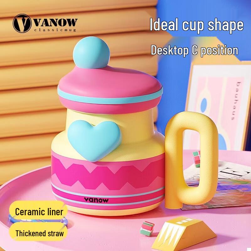 Vanow 950ml Dual-Drink Ceramic-Lined Insulated Bottle