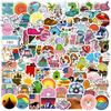 100 Small Size 4cm Small Fresh Ins Stickers Water Cup Suitcase Computer Mobile Phone Case Creative Stickers