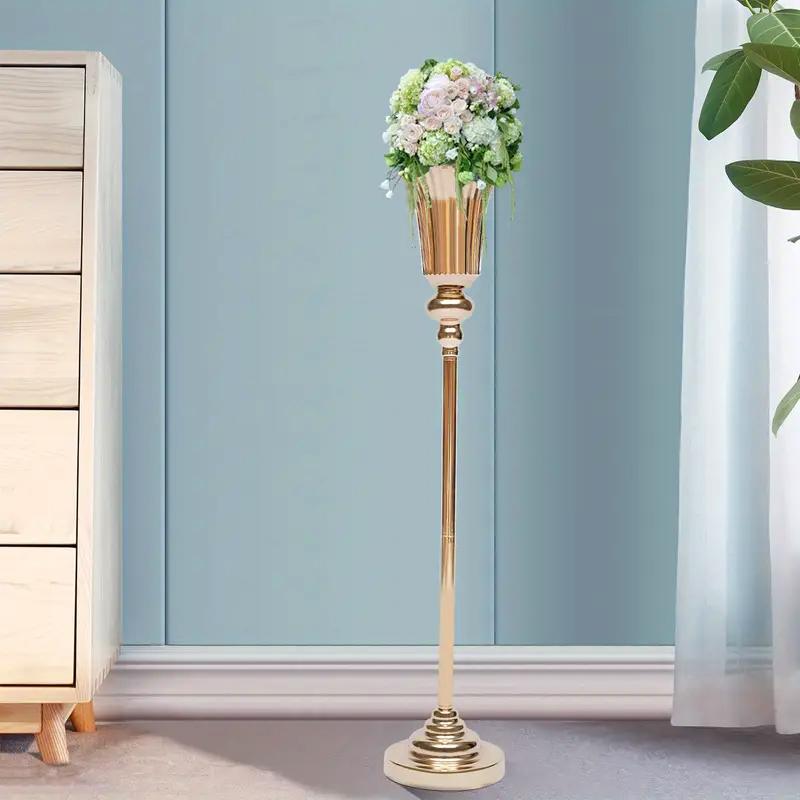 1 шт. металлическая подставка для цветов для вечеринки, свадьбы, вазы, украшения обеденного стола, труба, дорога, ведущая на мероприятие, годовщину церемонии