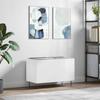 VidaXL Record Cabinet High Gloss White 74.5x38x48cm Engineered Wood 831726
