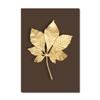 Abstract Plant Flower Wall Art Luxurious Golden Ginkgo Maple Leaves Poster Prints Home Living Room Wall Decor Picture No Frame