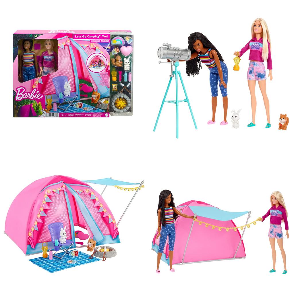 Barbie Tent & Camping Set with 2 Dolls