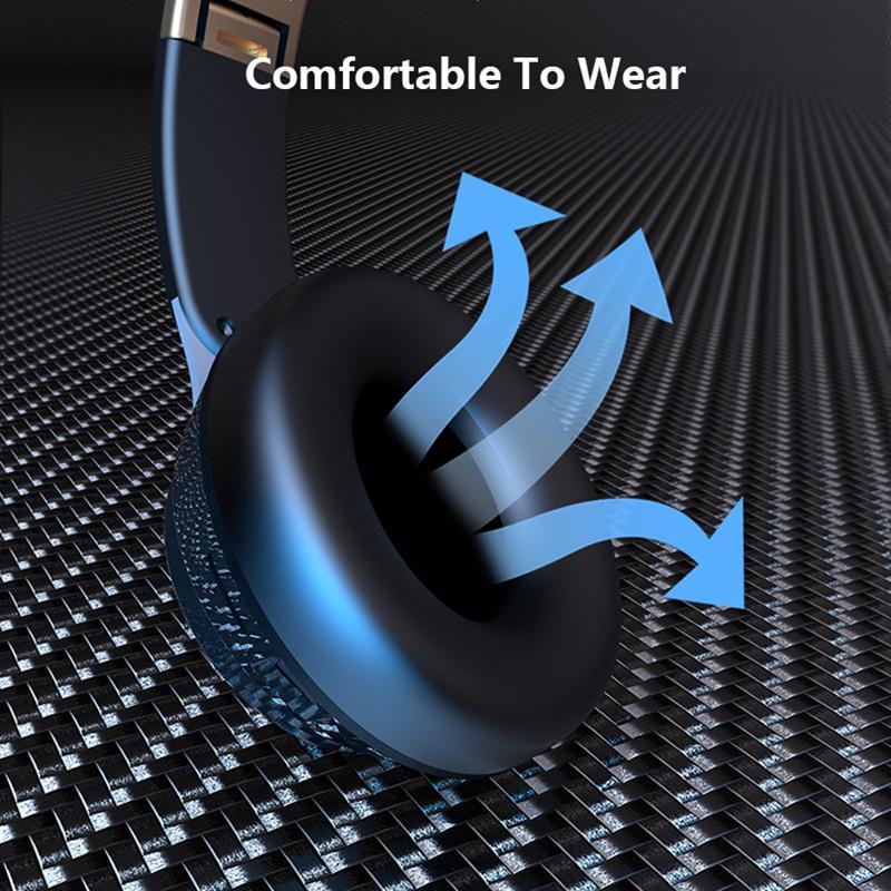 VAORLO Беспроводные наушники с шумоподавлением, Bluetooth 5,0, гарнитура, складные стереорегулируемые наушники с микрофоном для телефона, ПК, ТВ, Xiaomi, Huawei