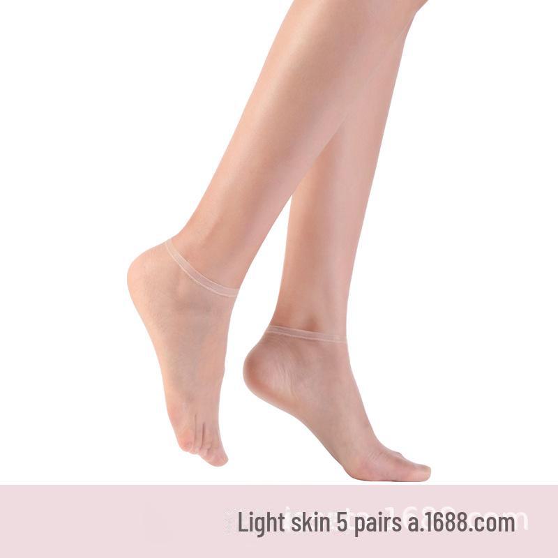 Бесшовные прозрачные ультратонкие летние женские носки с кристаллами Landa