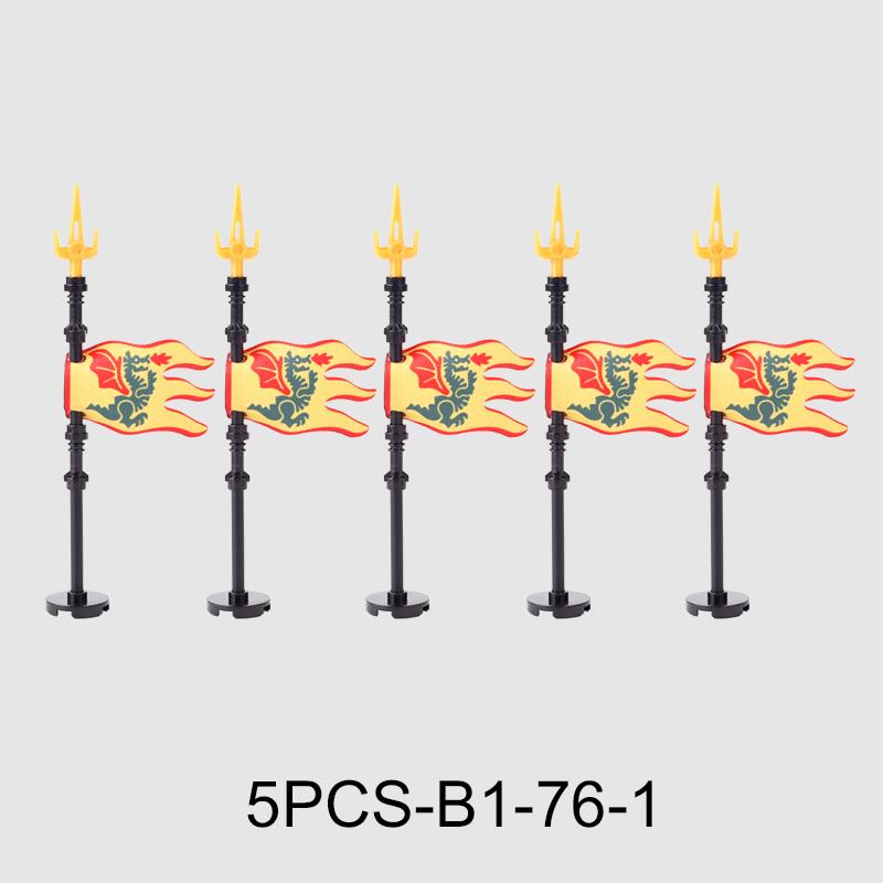 Средневековые военные флаги, серия «Военный замок», рыцарь, солдат, воин, аксессуары, строительные блоки, Древний Священный Рим, кирпичики, игрушки, подарки.