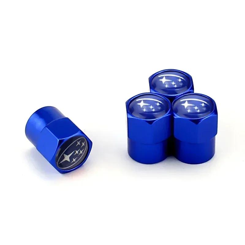 Car Exterior Wheel Valve Air Caps Tyre Stem Protection Cover for Subaru STI Forester XV Outback Impreza Legacy WRX BRZ Tribeca WW4