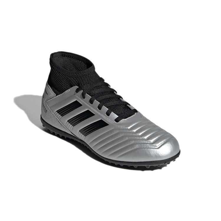 adidas Predator Tango 19.3 Удобные Устойчивые к истиранию Средние Детские Футбольные Бутсы Серебристый Черный Пэчворк G25802