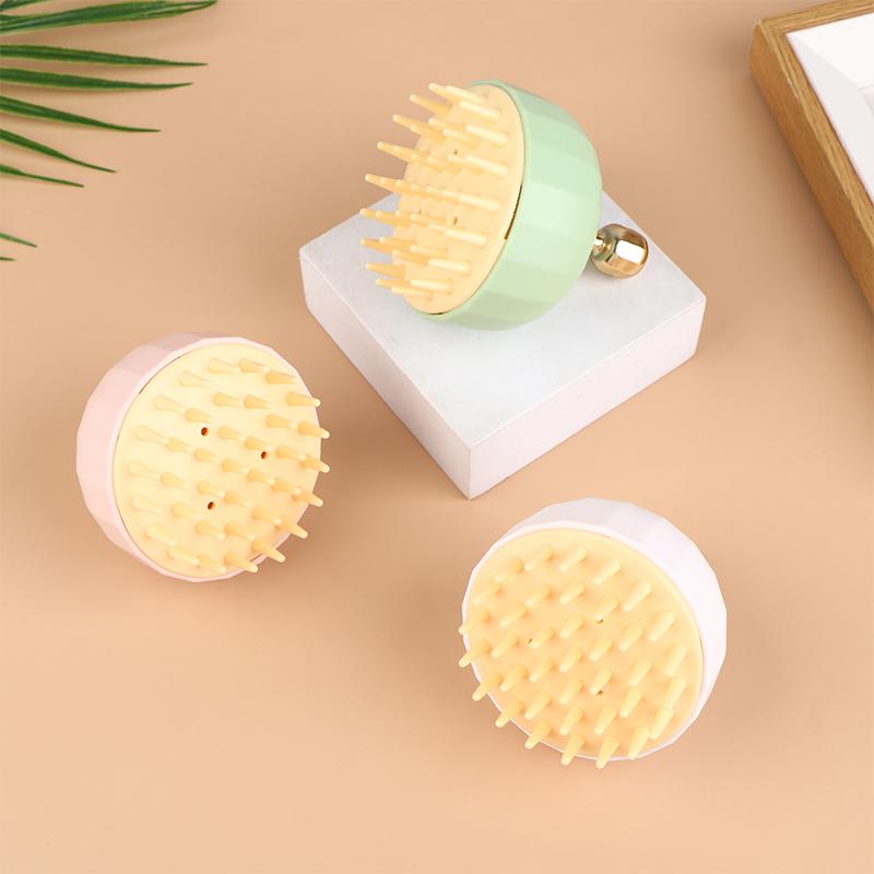 Ручная Массажная Щетка для Ухода за Кожей Головы и Волосами, Шампунь, Расческа для Похудения, Очищающая, для Душа, Ванны, Отшелушивающая, Удаляет Перхоть, Стимулирует Рост Волос