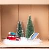 Halloween DIY Small Pine Tree Artificial Colorful LED Lights Mini Christmas Tree Tabletop
